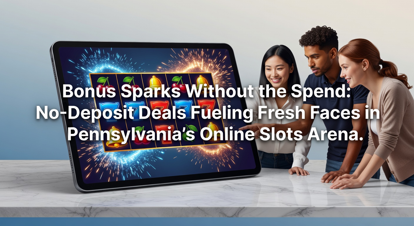 Vibrant online slots interface showcasing no-deposit bonus promotions in Pennsylvania casinos