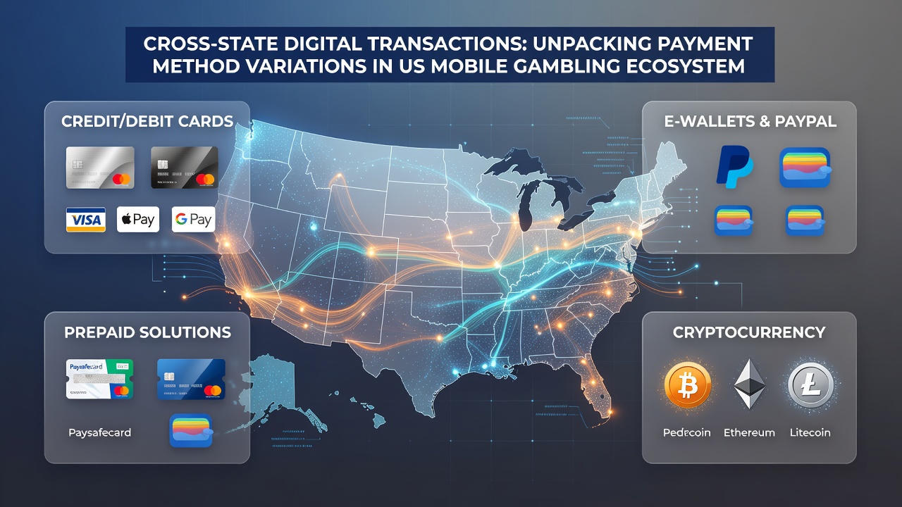 Comparison chart showing payment method availability by state in US mobile gambling