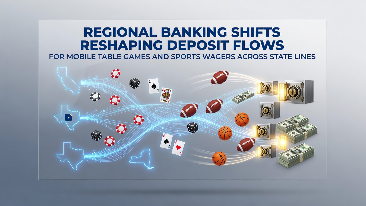 Regional banking institutions adjusting payment processing infrastructure for interstate mobile gaming deposits